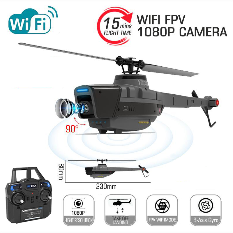 Rc Helicopter Gyro - C128 2.4G RC hélicoptère 4 hélices