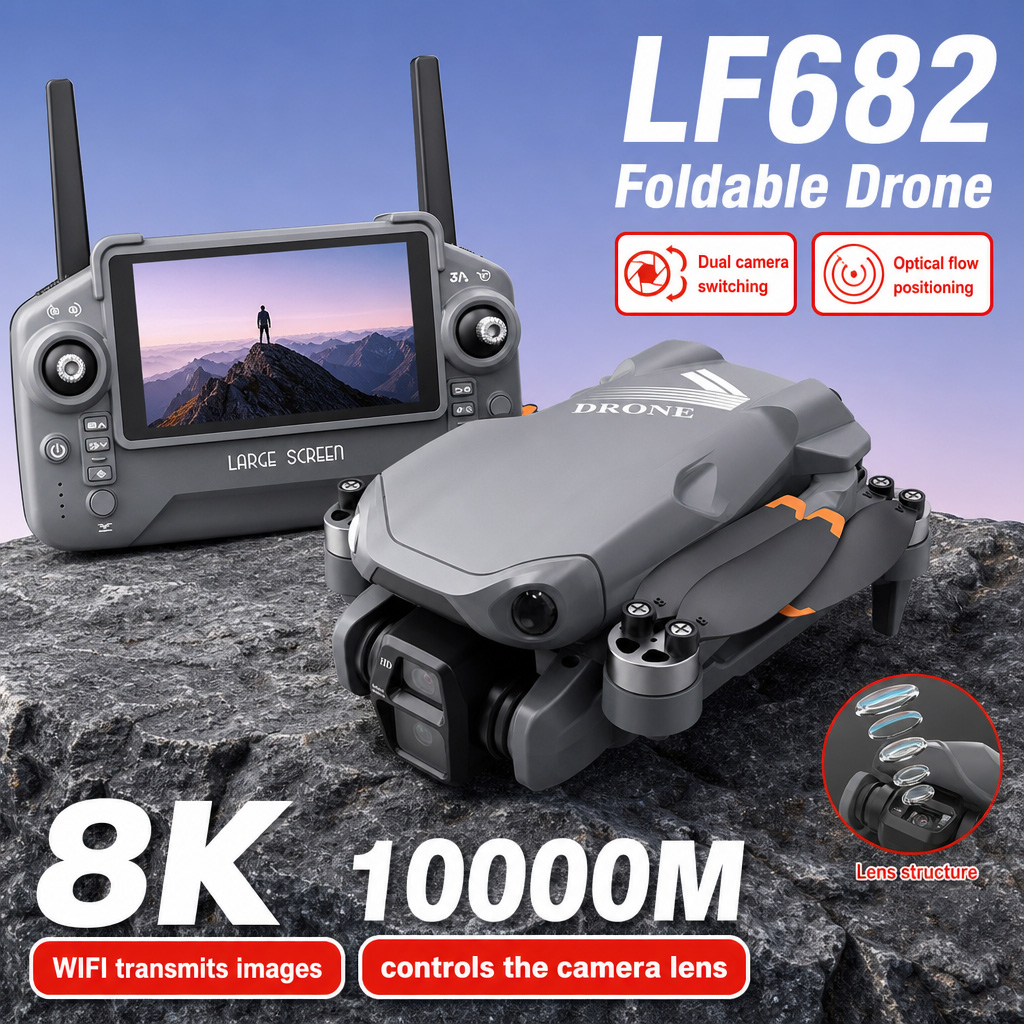 Drone Dji Rc Pro 2 - Drone photo aérien LF682 8K HD