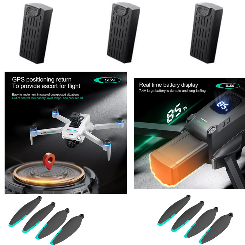 Drone Rc Gps S159 - S159 GPS RC Drone batterie d'origine