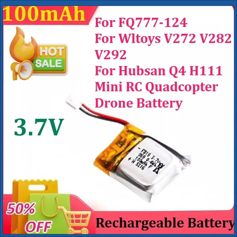Drone Fq777 Rc Quadcopter - Batterie Lipo 3.7V 100mAh pour FQ777-124