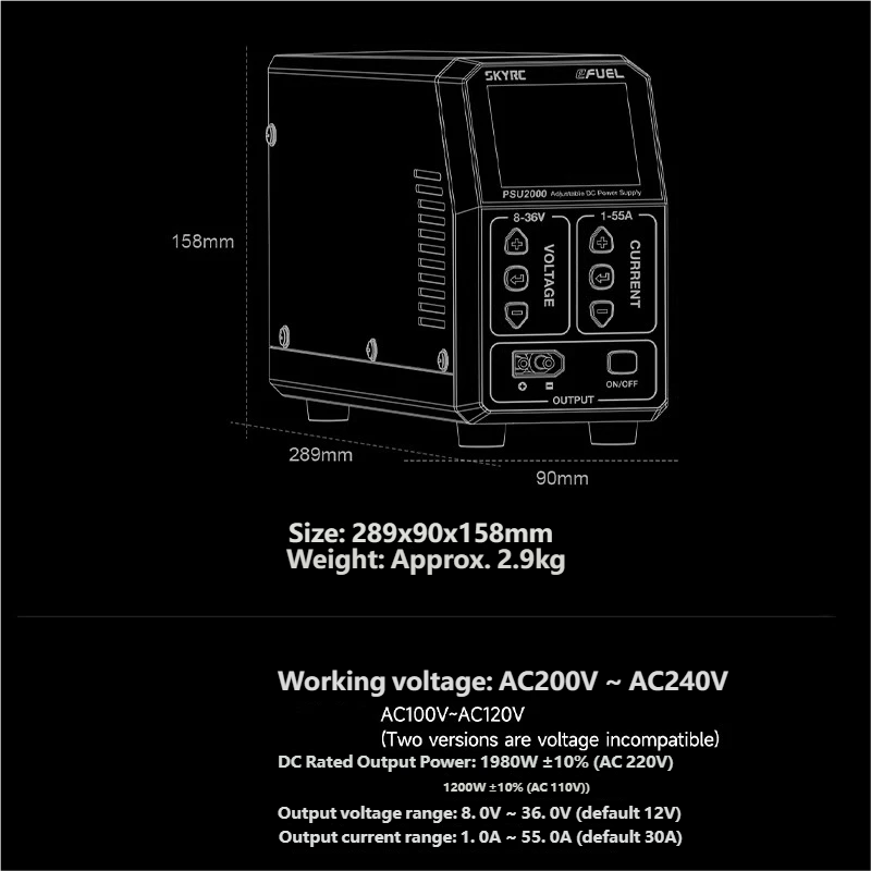 Alimentation CC réglable SKYRC - Drone With Rc avis et prix