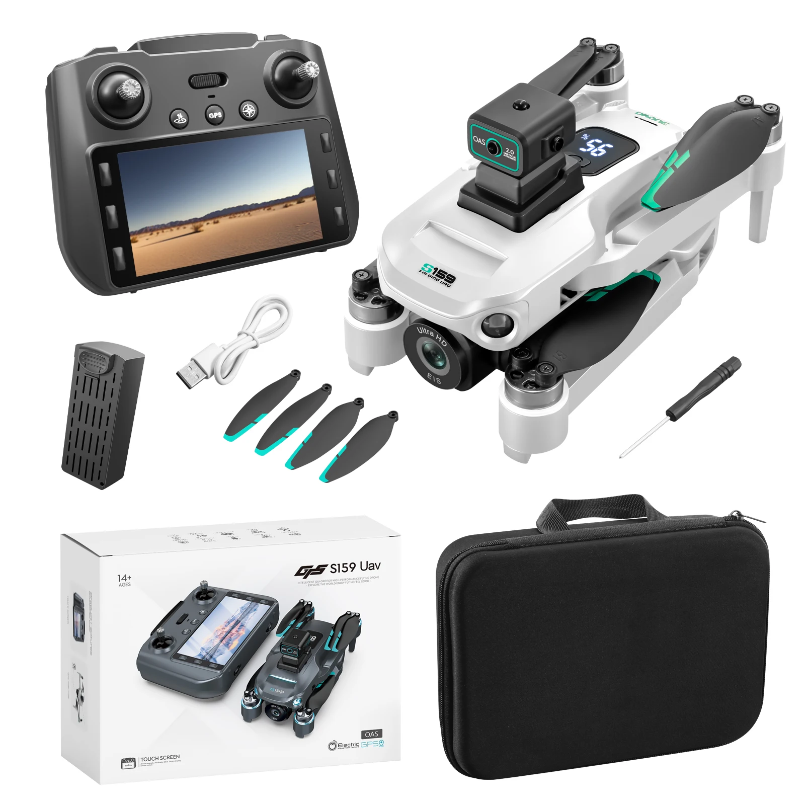 Drone GPS professionnel S159 a - Drone Rc Gps S159 avis et prix