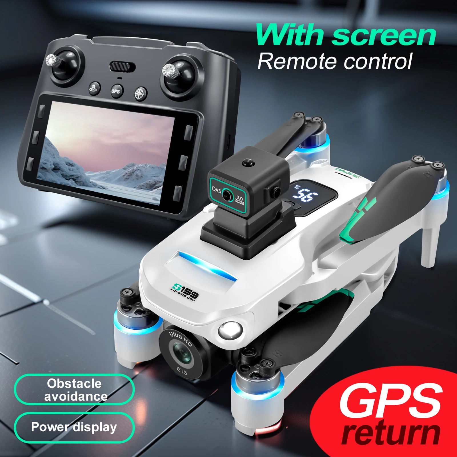 Drone GPS professionnel S159 a - Drone Rc Gps S159 avis et prix