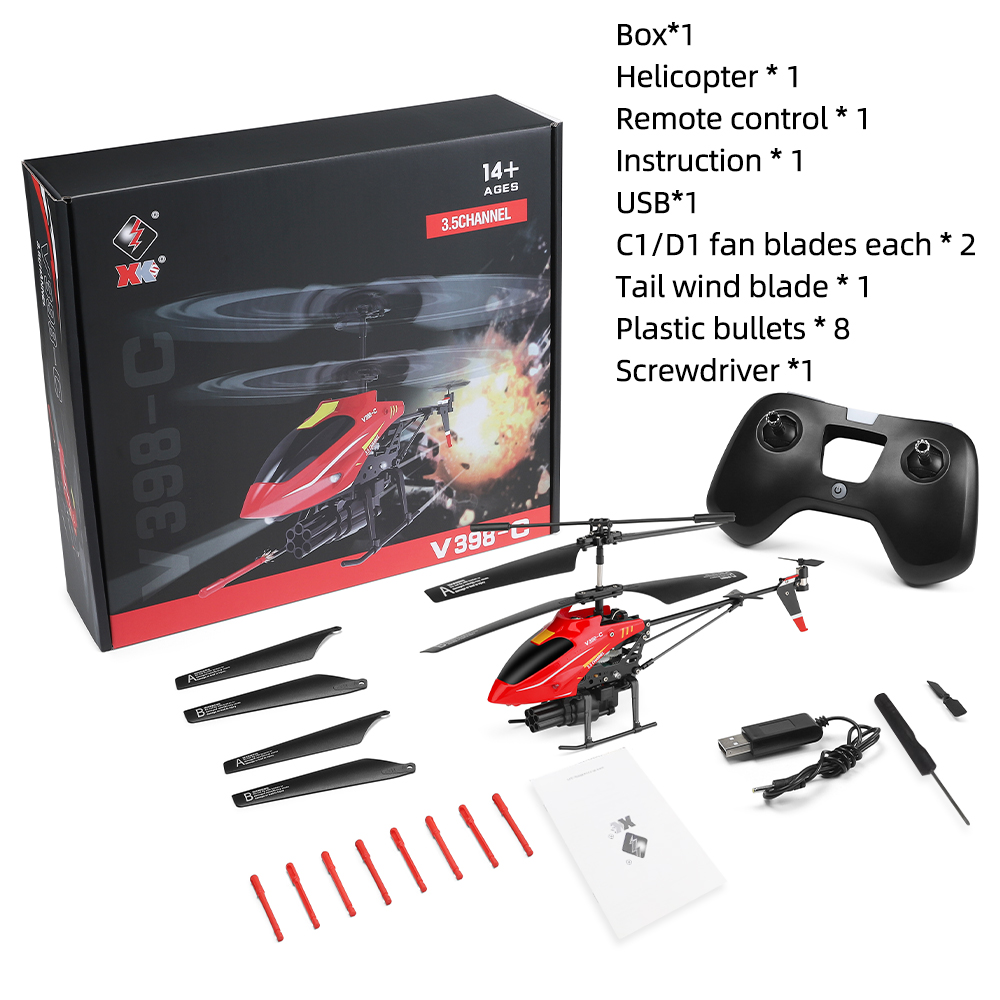 Wltoys RC hélicoptère V398-C a - Rc Helicopter Gyro avis et prix