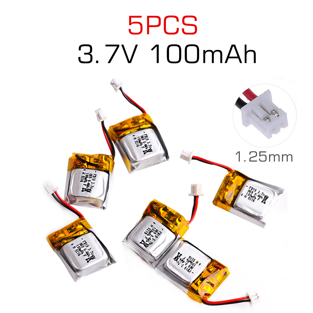 5 pièces 3.7V 100mAh li-po bat - Drone Fq777 Rc Quadcopter avis et prix