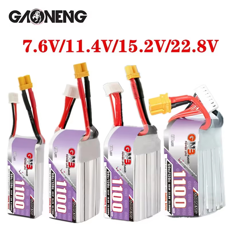 GNB 1100mAh 2S 3S 4S 6S 60C/12 - Drone Rc Link avis et prix