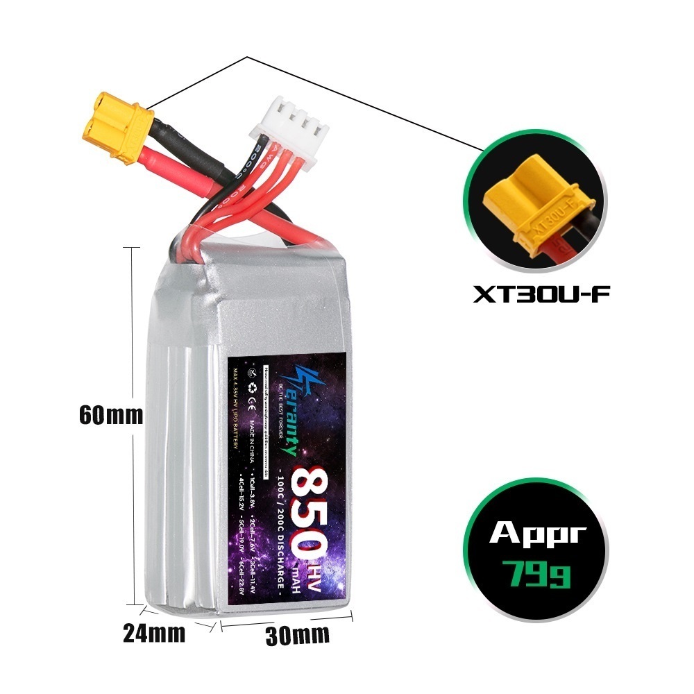 1/2/3 pièces TERANTY 3S 11.4V  - Drone Rc Link avis et prix